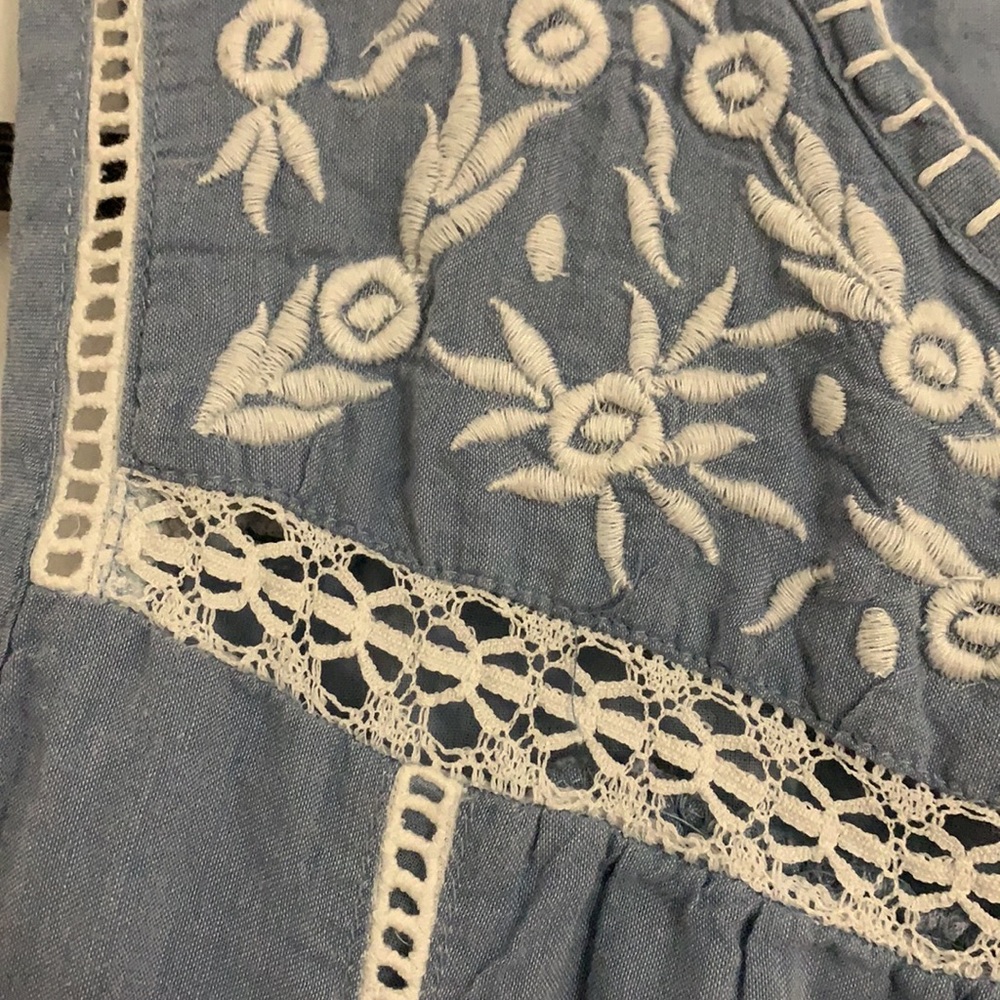 joie embroidered chambray dress - Picture 6 of 8